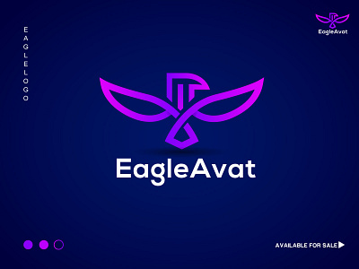 modern eagle colorful logo design dribbble