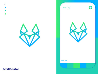 modern colorful fox logo for personal branding amazing animals logo best box logo colorful fox design fox dribbble fox logo gredint green logo logo design modern fox logo personal branding personal logo