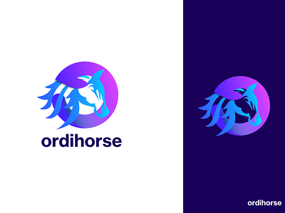 Modern O Horse Logo best o logo branding colorful o logo gredint puple color logo horse horse icon letter logo logo design logos modern horse logo o brand o horse logo o horse tech logo o lion logo puple