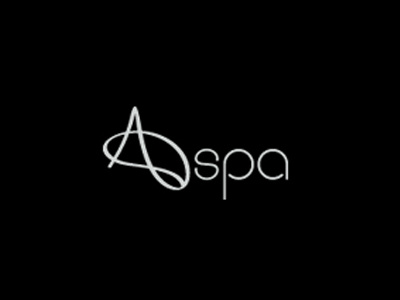 A spa black branding chic classy logo luxury signature spa white