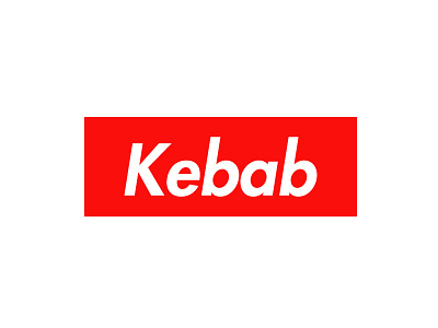 SUPREMED brand cool fun funny kebab provocative red rouge supreme