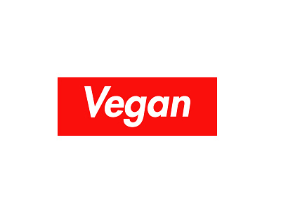 Vegan brand diet fun luxurious red supreme vegan