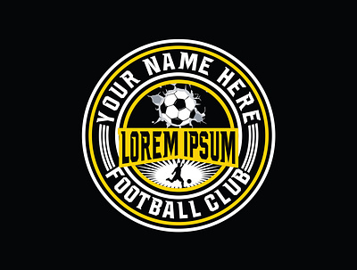 LOGO FOOTBALL CLUB abstract badge branding creative design emblem football illustration league logo match soccer vector