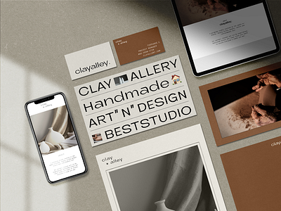 clayalley / Branding design of a pottery studio branding graphic design