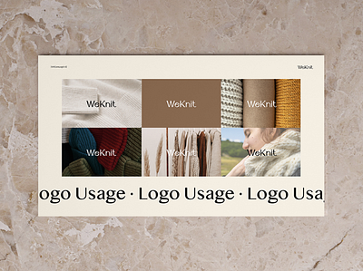 WeKnit | Logo & Branding design for a knitwear brand