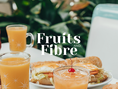 Fruits & Fibre | Logo design for a cold-pressed juice store branding drinks graphic design juice logo