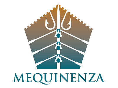 Mequinenza brand castle designer fishing icon identity logo mark rowing spanish sports town council