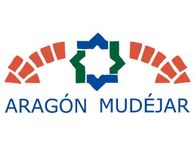 Aragon Mudejar anagrama brand identity brick design graphic icon identity logo mark mudejar