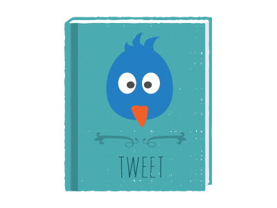 Tweet bird book illustration tweet