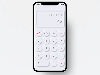 Neumorphism Calculator App