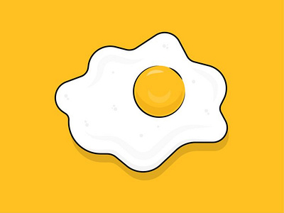 Egg Mood app icon illustration minimal ui vector