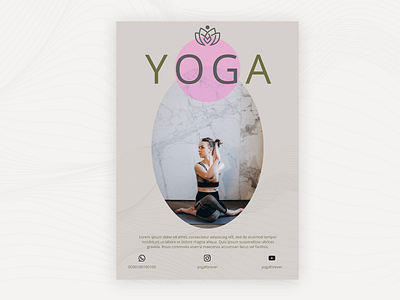 Yoga Studio Flyer design flyer graphic design