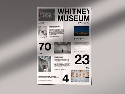 Whitney Museum design typography