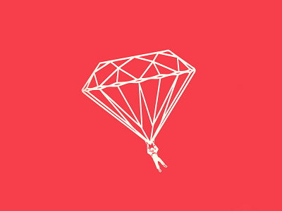 Diamond Trooper design icon logo minimal vector