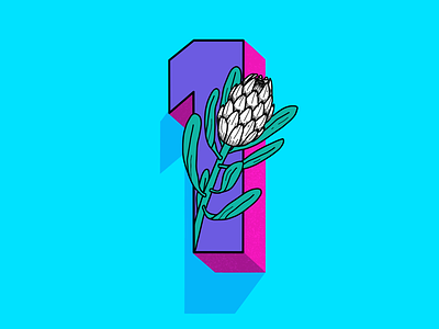 Number 1 36daysoftype lettering number one