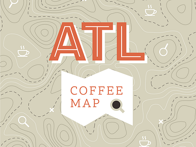 ATL Coffee Map atlanta branding coffee logo map