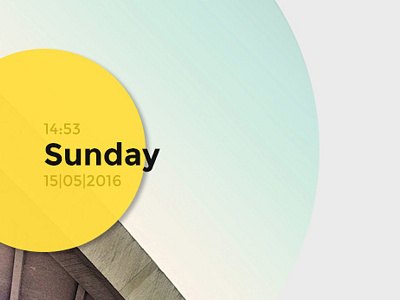 Sunday architecture calendar circles design shadow sunday web
