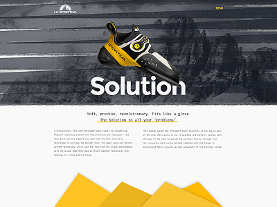 La Sportiva Solution brushes climbing la sportiva sport web design