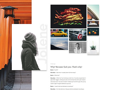 Jolene Gallery View | WIP design gellery header minimal theme tumblr web