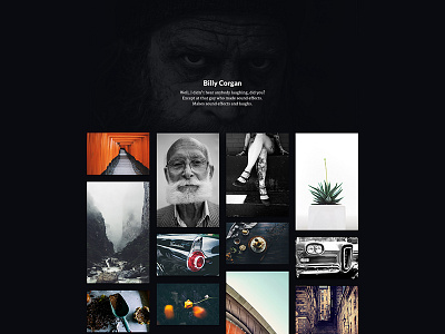 Dark design header minimal theme tumblr web