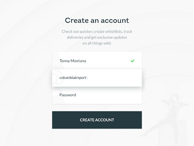 Create Account