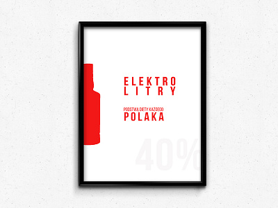 ElektroLitry poland poster wodka