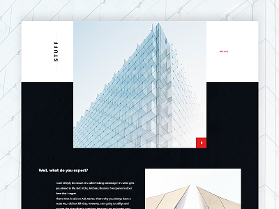 Bits and pieces architecture masterhead minimal. design web