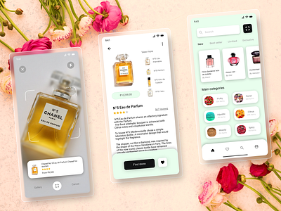 Perfume App app art creative design enjoyment fragrance fun passion ui uidesign uiux