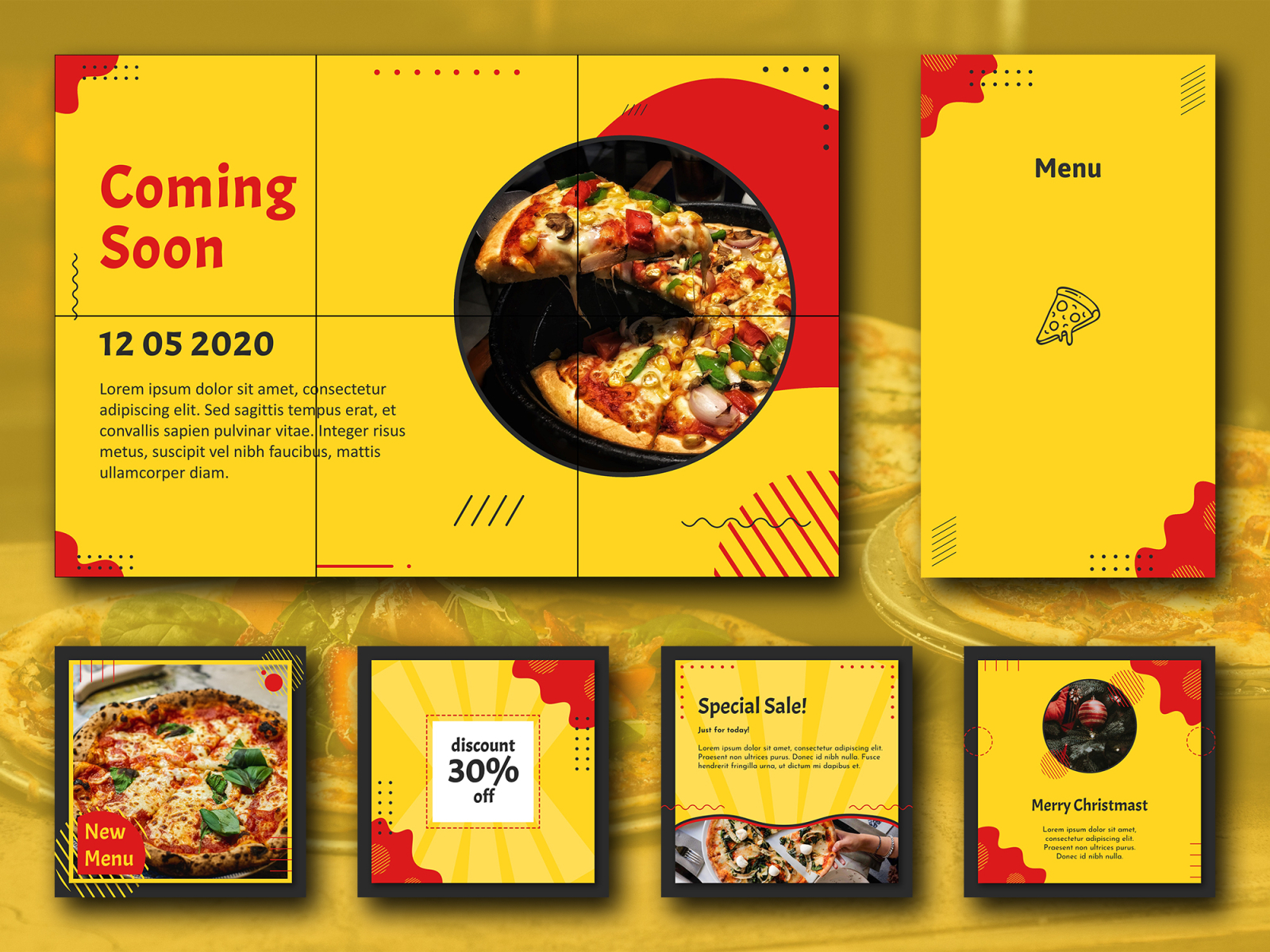 Pizza Social Media Design By Albaari Kemal On Dribbble