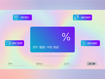 Credit card graphic design 💳
