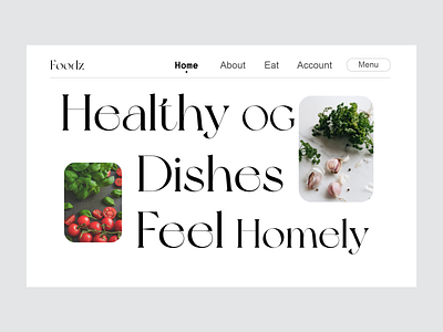 Foodz home page UI figma food web design web page ui