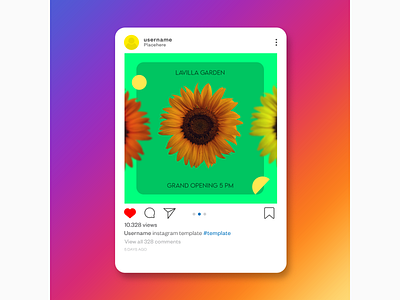 Lavilla Garden garden instagram mockup mockup