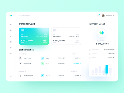 Finance Dashboard banking clean dashboad dashboard dashboard design dashboard ui finance minimalist payment ui ux wallet app website