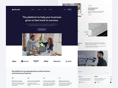 Growth - Business Analytics Landing Page