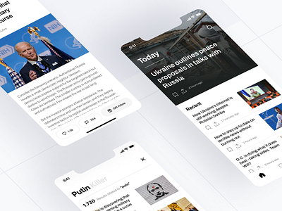 News & Article Mobile App app article articles articles app bulletin clean design feed minimalist mobile app news newsfeed newsletter newspaper read reading reading app ui ux