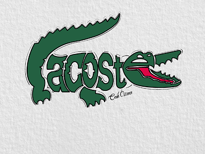 Crocodile Letter World lettering art letters logo typography art