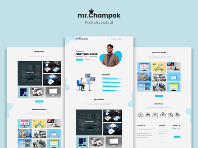 mr. Champak - Portfolio website graphic design portfolio website web ui web ux
