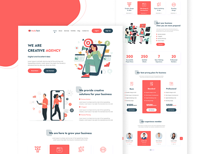 Digital Agency Web UI Design