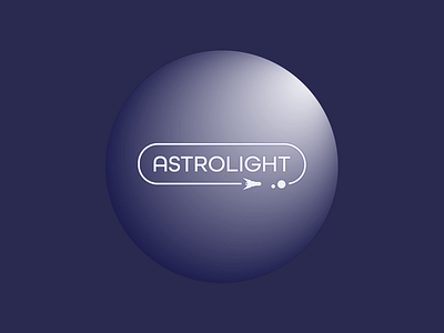 ASTROLIGHT - Logo for a space exploration game branding futuristic game logo space videogame