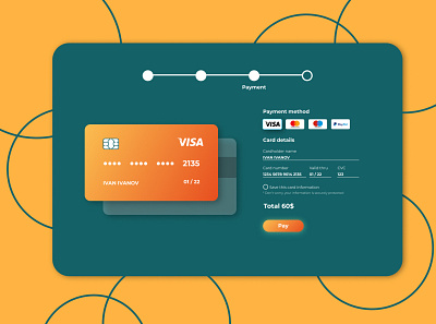 #Daily UI 002 — Credit Card Checkout chekout credit card checkout dailyui dailyui002 design figma ui web