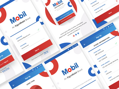 Mobil App app exxonmobil gas mobil ui wip