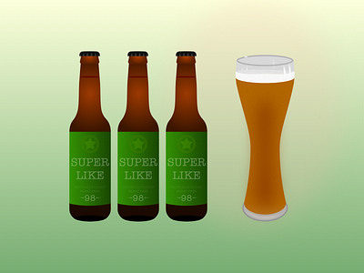 Beer label Mockup app beer logo mockup summer ui vector