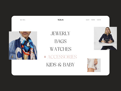 Jewerly online-store redesign concept animation app beauty branding concept design ecommerce jewerly online store shopping store tous ui uidesign ux