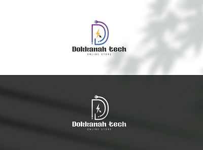 Dokkanah Tech - Branding & Visual identity appearance art brand design designs electronics identity illustration illustrator letter logo logodesign online online store power visual visual identity
