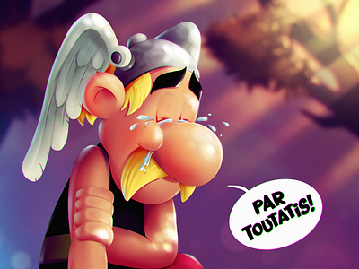 Par Toutatis! asterix character illustration ipad procreate timelapse