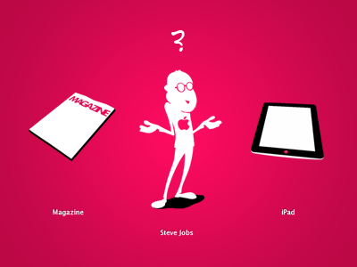 iPad or Magazine? character ipad magazine photoshop
