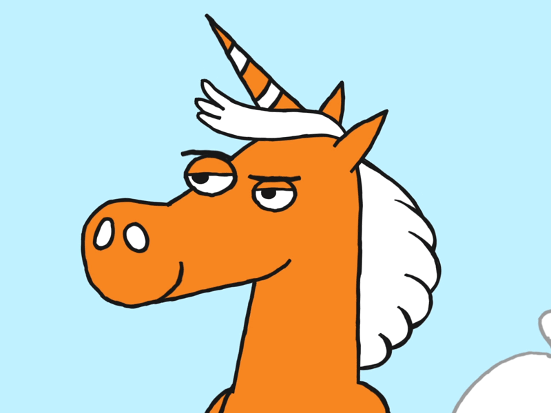 Orange Unicorn