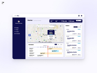 Car Tracking car dashborad minimal mobile app ui ui inspiration ux