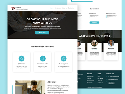 Microfinance Website @design @figma @uidesign @uiuxdesign @website