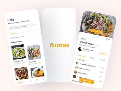 Recipe App app app design food food app health interface minimal mobile app recipe ui uidesign uiux